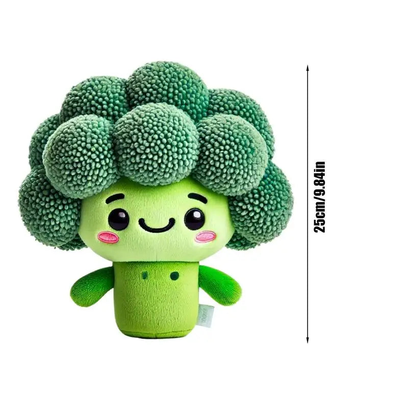 Stuffed Broccoli Plush Soft Pillow Toy Broccoli Plushies Doll Vegetables Plush Pillow Cushion For Friends Family Boys