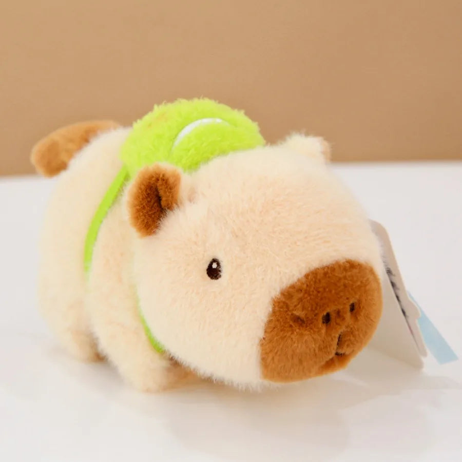 Wagging Tail Cute Capybara Toy Plush Doll Capybara Plush Papa Circle Cartoon Animal Plushie Women Gift Interactive Toy