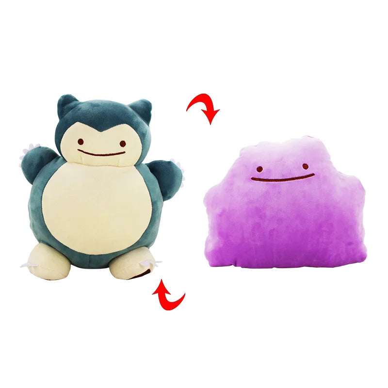 Pokemon 30CM Elastic Bukabi Beast Plush Pillow Deformation Pillow Pocket Monster Series Plush Toy Children's Gift Series Gifts