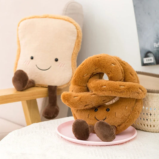 New Butter Long French Baguette Bread Plush Bread Series Doll Stuffed Food Plushie  Kids Gift Sofa Room