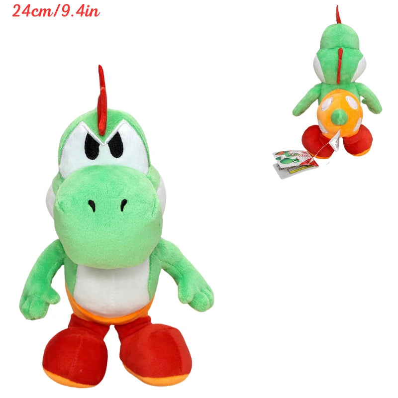 Kawaii Mario Koopa Troopa Yoshi Goombella Plush Toys Cute Anime Koops Princess Peach Mushroom Donkey Kong Stuffed Peluche Dolls