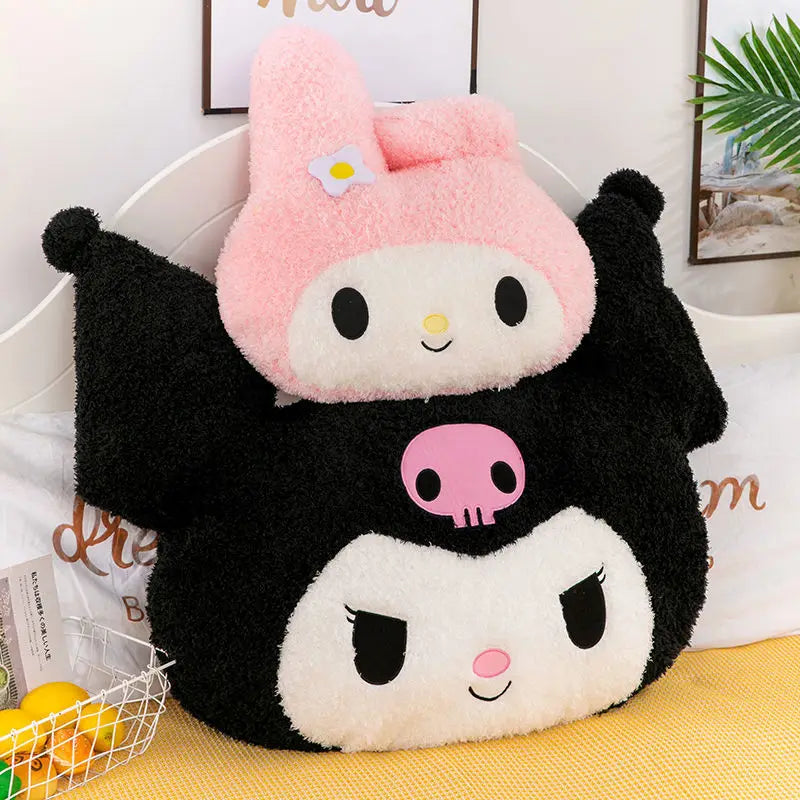 Oversized Kuromi Melody Sanrio Kawaii Super Soft Plush Pillow - Plushy Mart