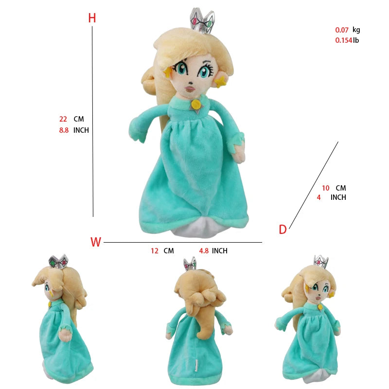 2024 New Princess Peach Daisy Toadette Rosalina Pauline Baby Princess Toys Mario Plush Stuffed Doll Birthday Christmas Gifts