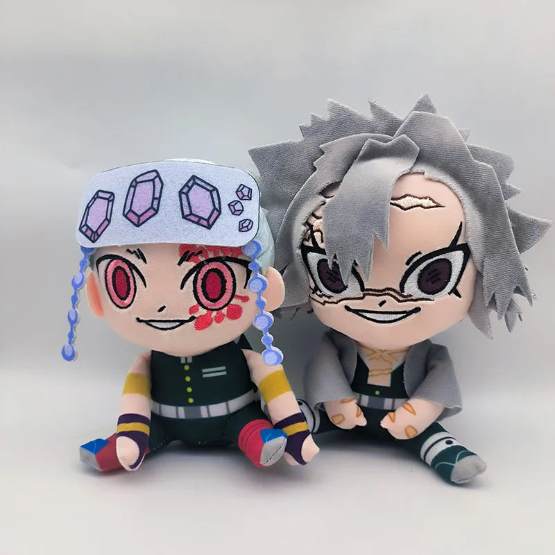 Anime Demon Slayer Plush Toys Cartoon Figure Kyoumei Iguro Obanai Sanemi Uzui Tengen Doll Stuffed Plush Toys Children's Bir