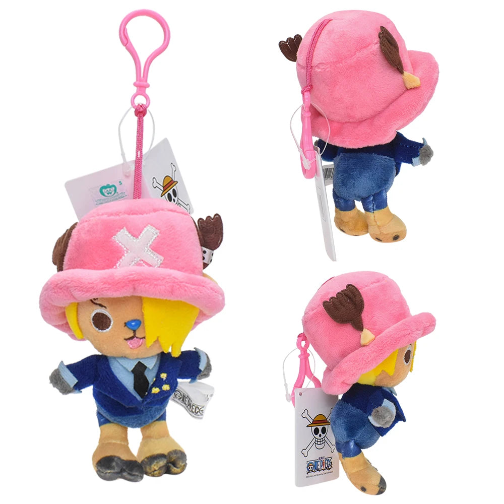 41Styles One Piece Kawaii Luffy Roronoa Zoro Tony Tony Chopper Laboon Merry Plush Toy Anime Stuffed Doll Keychain Christmas Gift