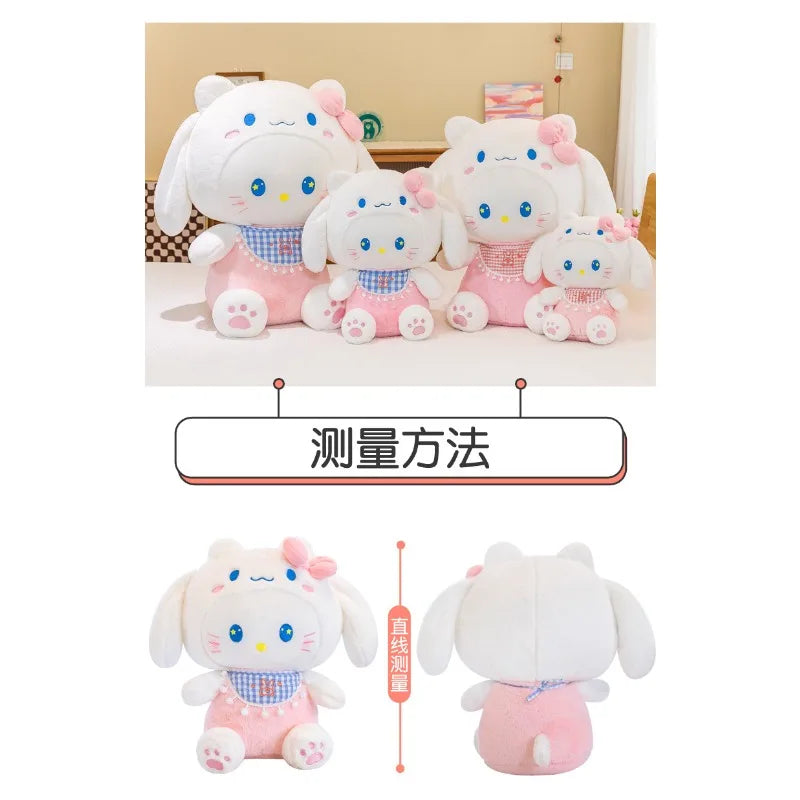 35/45CM Sanrio Hello Kitty Stuffed Toys Plushier Cos Cinnamoroll Throw Pillow Plush Dolls Birthday Gift Valentines Gifts