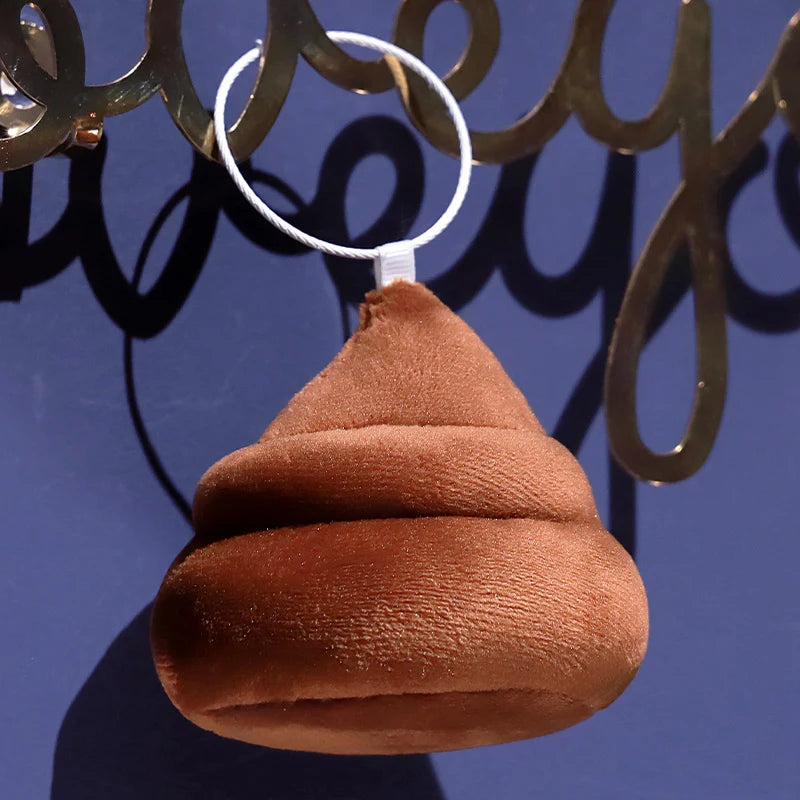 10CM Funny Plush Poop Pendant Toys Cute Expression Poo Keychain Stuffed Small Doll Kawaii Bag Decoration