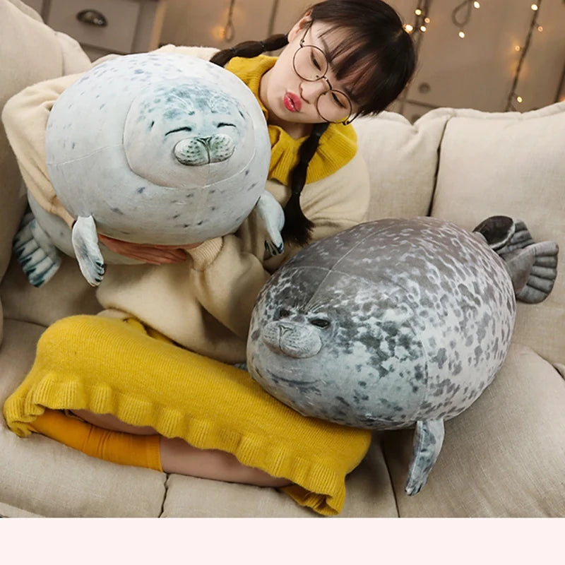 30cm Soft Plush Sea Lion Toys Sea World Animal Seal Plush Stuffed Doll Baby Sleeping Pillow Kids Girls Gifts Home Decoration 4.5