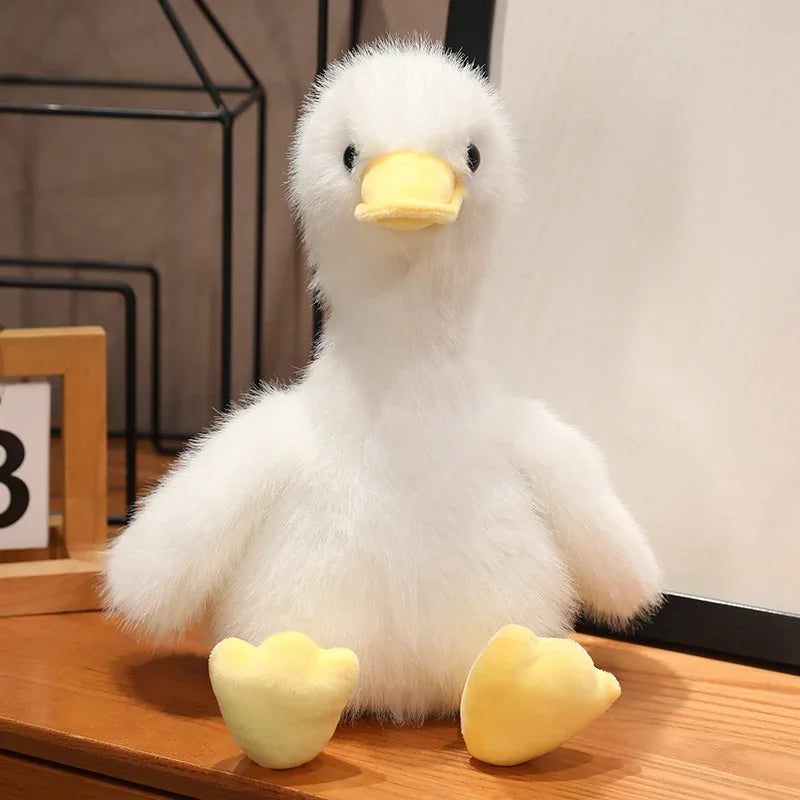 34/45cm Kawaii Lifelike Call Duck Plush Toy Realistic Cute Colour Duck Stuffed Animal Toy Gift For Kids Pets Simulated Duck Gift