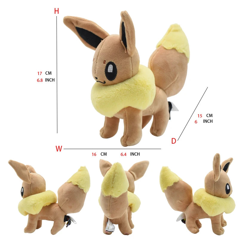 Pokemon Mimikyu Shiny Eevee Umbreon Flareon Jolteon Glaceon Vaporeon Sylveon Espeon Kawaii Stuffed Plush Toy Doll for Kids Gift