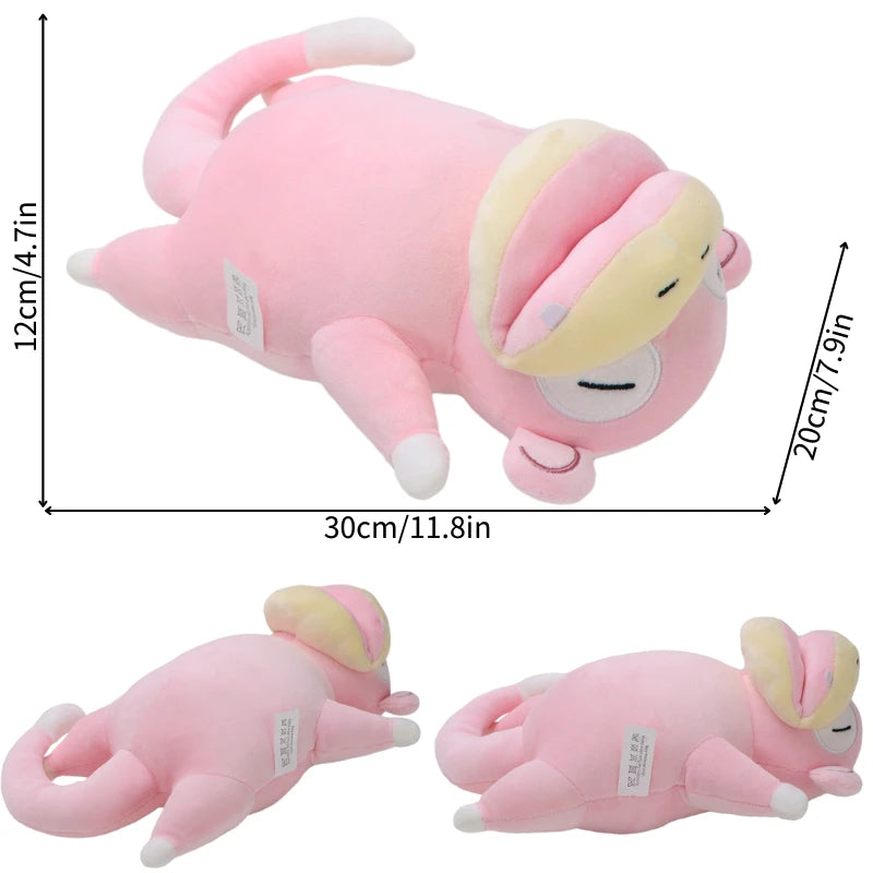 New Pokemon Sleep Cubone Chikorita Lucario Soft Plush Pilows Kawaii Anime Scorbunny Slowpoke Stuffed Animals Peluche Dolls Gift