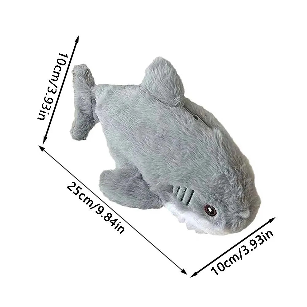 A Cute Plush Shark Pencil Bag with Small Capacity Soft and Comfortable, Suitable for School, Office, Marine Animal Lovers Gifts