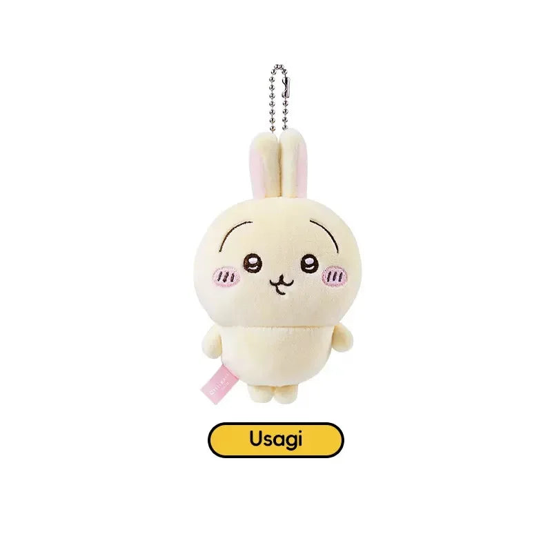 MINISO Chiikawas 10cm Doll Pendant Toy Kawaii Hachiware Usagi Cartoon Bag Mobile Plush Doll Schoolbag Pendent Toys Girls Gifts