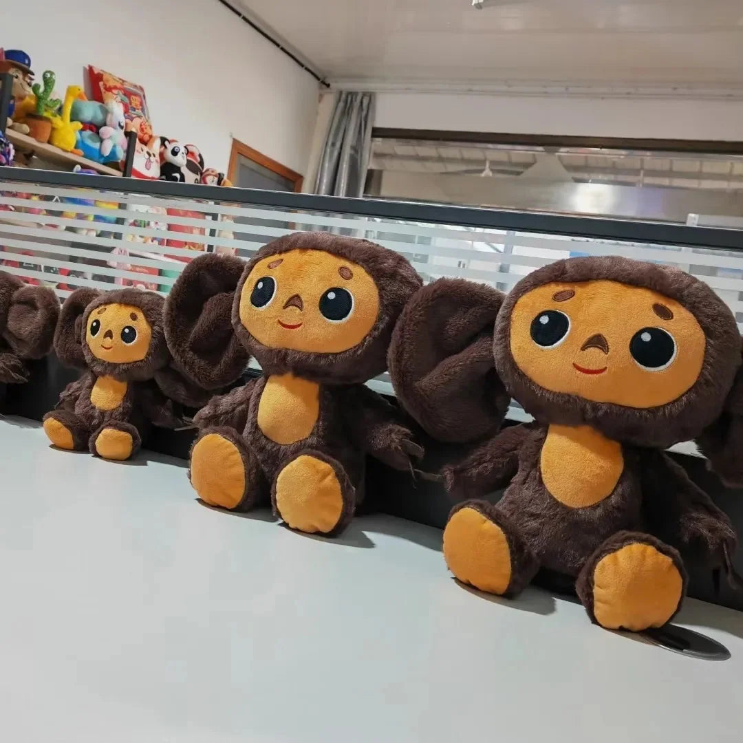 New Russia Anime Cheburashka Plush Doll Big Eyes Monkey Чебурашка Stuffed Plushie Toys Lovely Appease Pillow For Kids Gifts