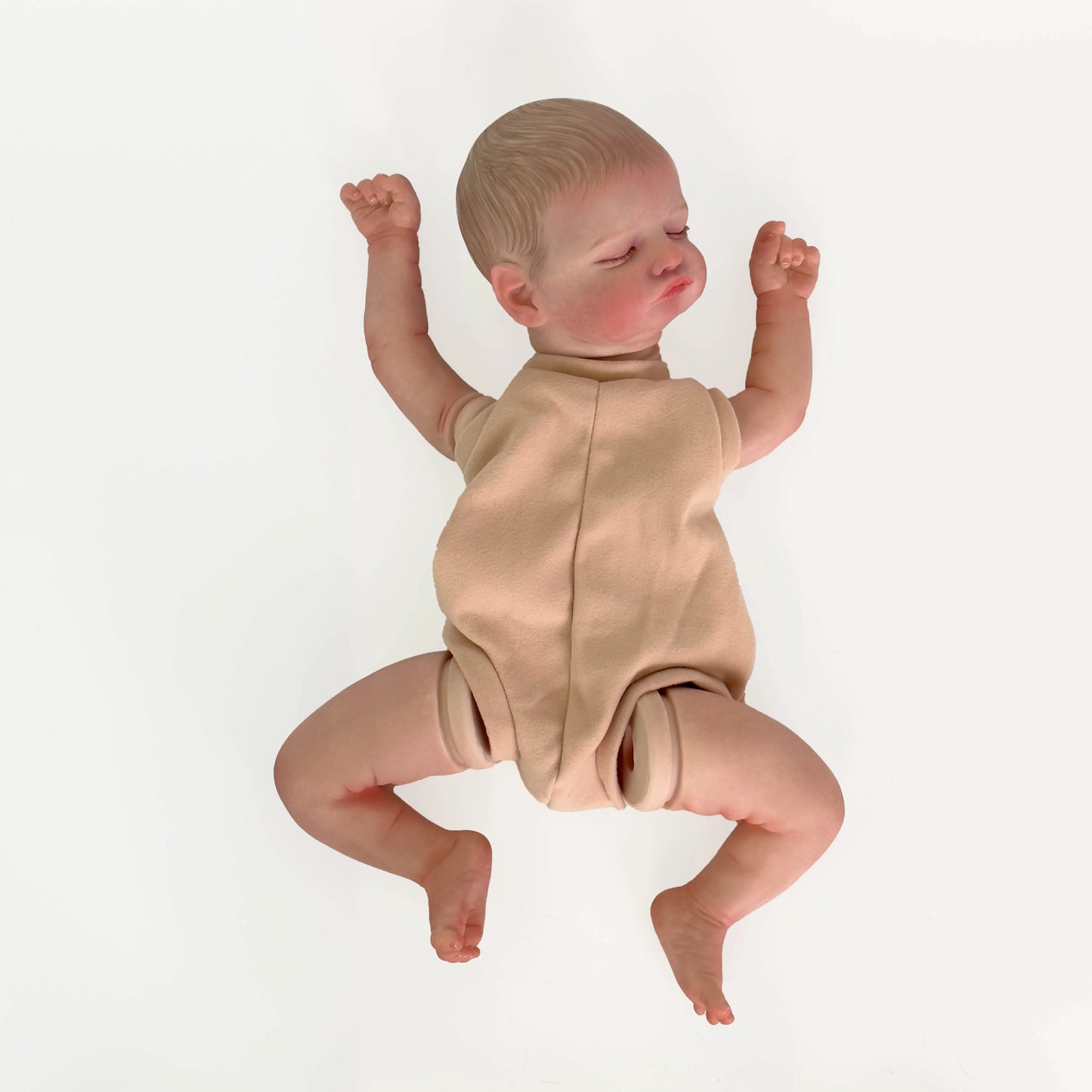 NPK 19inch Newborn Baby Reborn Doll Kit Baby Rosalie Lifelike Soft Touch Already Painted Unfinished Doll Parts