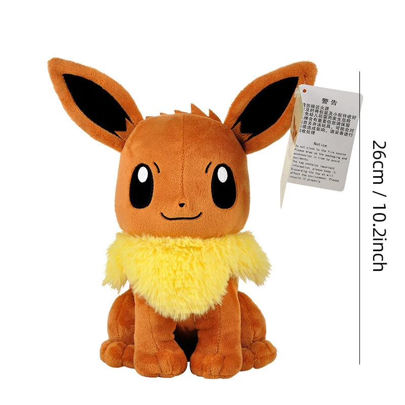 Pokemon Kawaii Eevee Plush Toy Cartoon & Cute Stuffed Doll Children's Toy Birthday Present