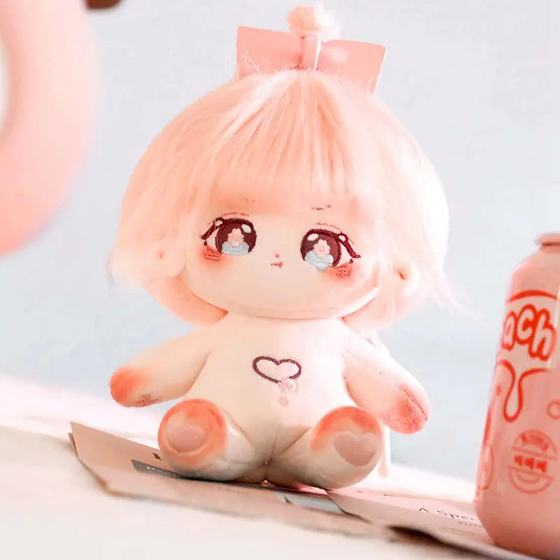 20cm Cotton Doll Pink Hair Baby Cherry Blossom Eyes Friends Idol Star Dolls Cute Stuffed Plush Toys Doll Plushies Toys Gifts