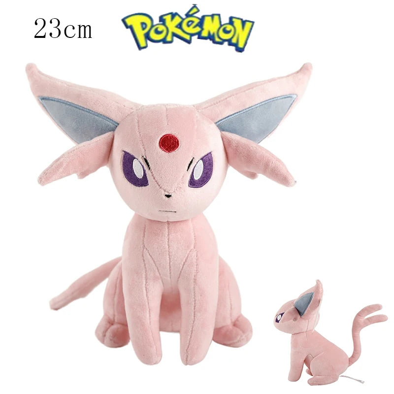 Bigger POKEMON Glaceon Plush Espeon Sylveon Leafeon Jolteon Eevee Vulpix Umbreon Stuffed Soft Toys Doll Cartoon Christmas Gifts