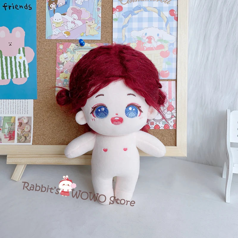 20cm IDol Doll Plush Star Dolls Cute Stuffed Dressing Figure Toys Cotton Doll Plushies Toys Fans Collection Gift Children Gifts