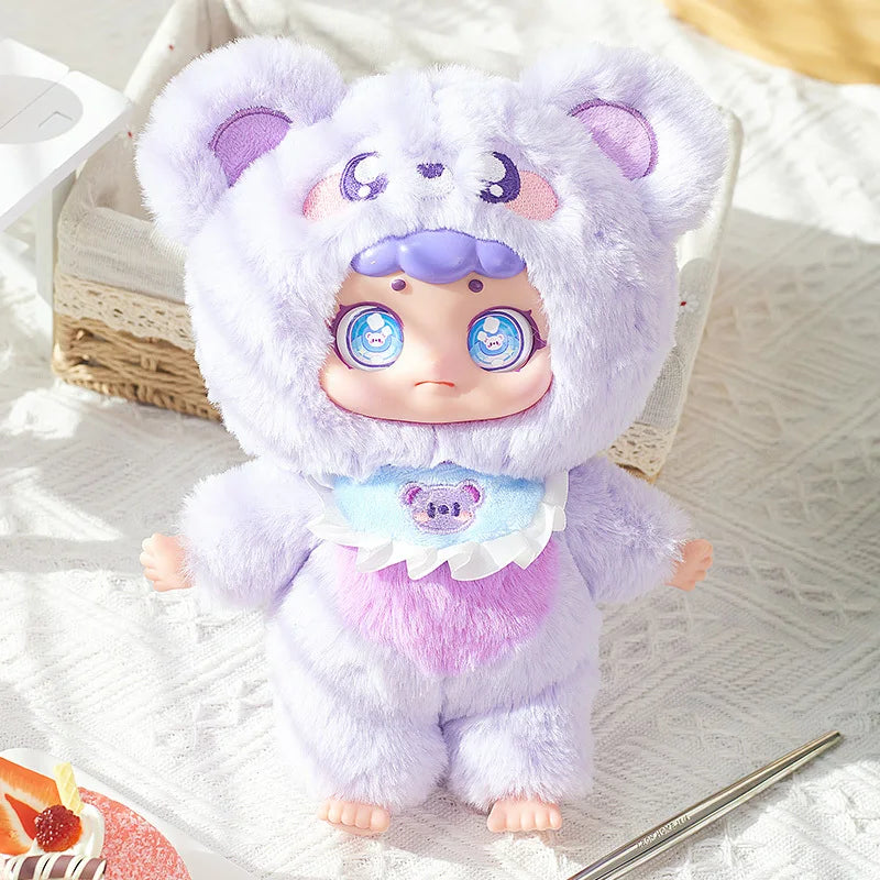 Baby Three Dessert Series Plush Girl Blind Box Keychain Handmade Cute Little Bear Trendy Play Doll Pendant Plush Trendy Toy Doll