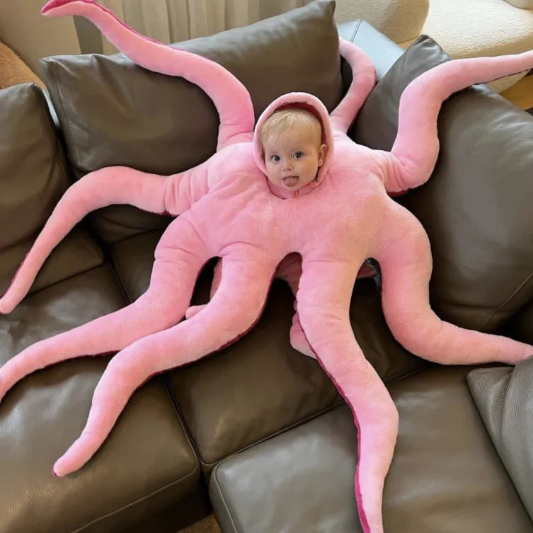 Hot Sale 130cm Big Size Octopus Plush Stuffed Toy Soft Animal Lovely Octopus Simulation Home Accessories Doll Kid Xmas Gift