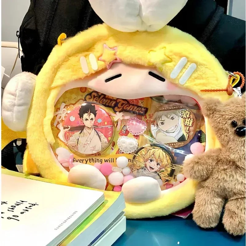 Hatsunemiku Kagamine Rin Kagamine Len Plush Shoulder Bag Painful Packet Bemoe Original Kawaii Cosplay Plush Backpack Girls Gifts