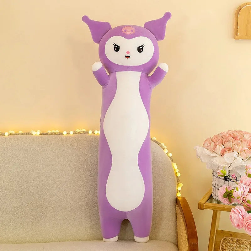 70cm Cute Sanrio Kuromi Plush Toy Kawaii Little Devil Long Sleep Pillow Cartoon Large Size Bed Plush Soft Stuffed Doll Kid Gifts