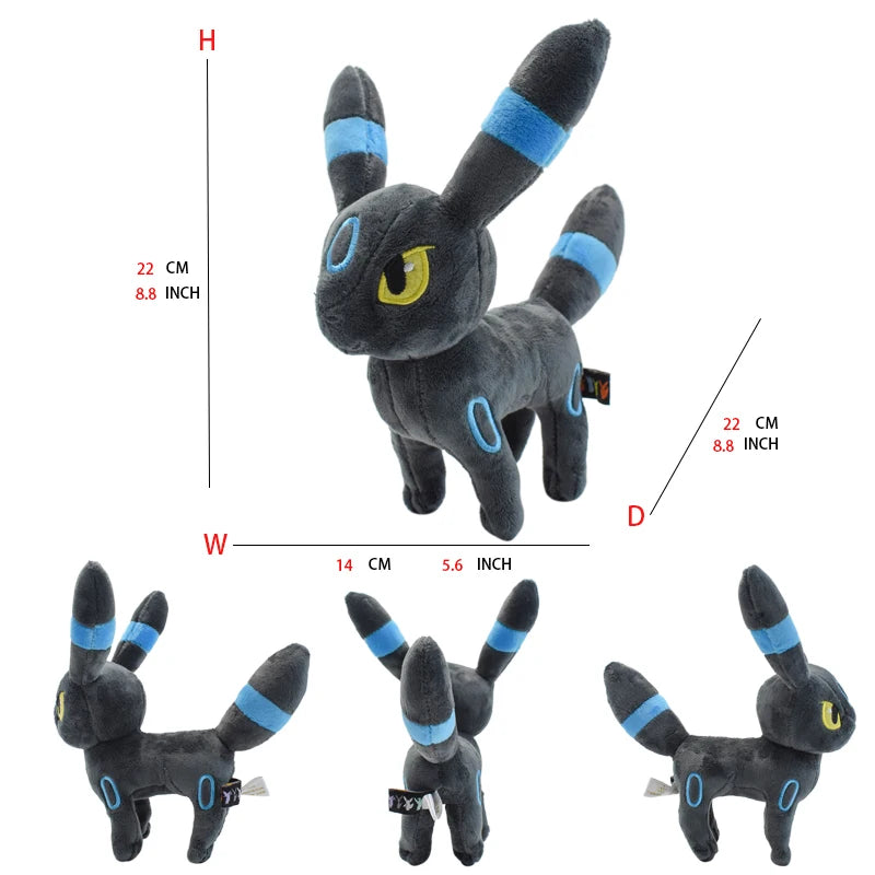 Pokemon Mimikyu Shiny Eevee Umbreon Flareon Jolteon Glaceon Vaporeon Sylveon Espeon Kawaii Stuffed Plush Toy Doll for Kids Gift