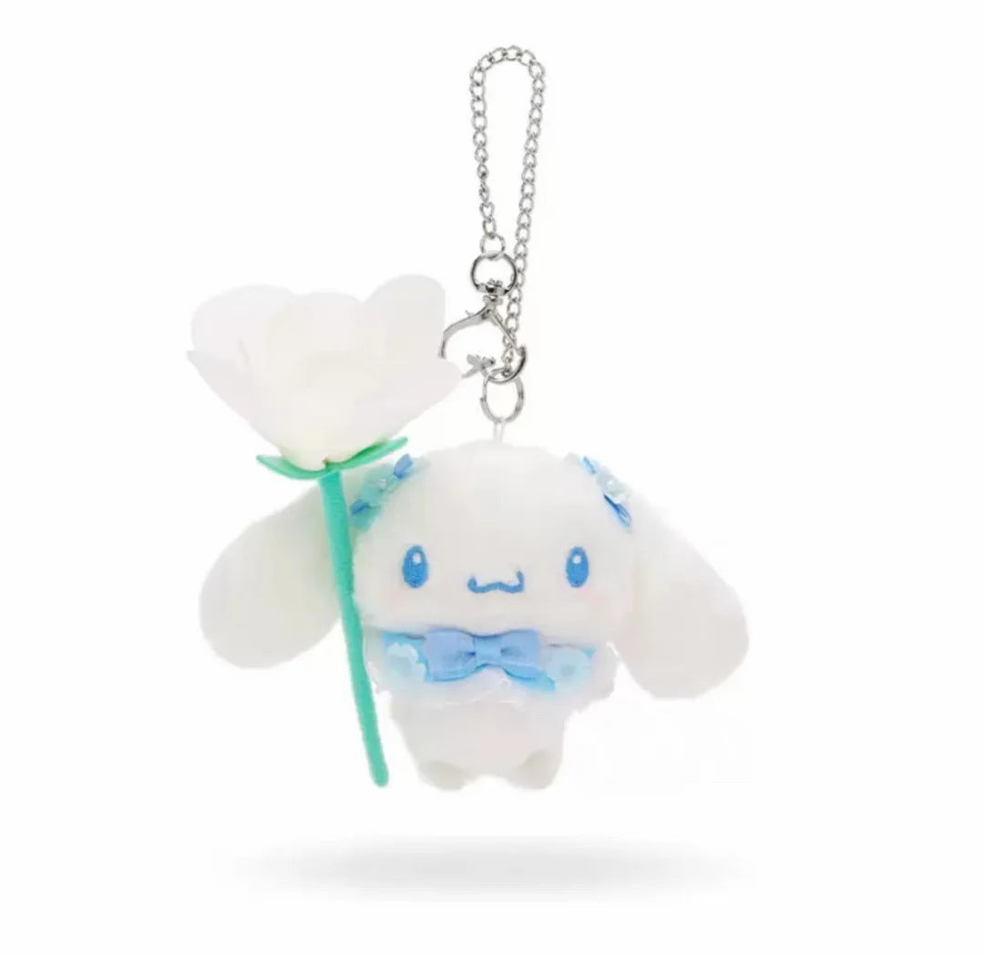 Sanrio Elf Fantasia Series Jade Guigou Melody Kuromi Pudding Dog Kt Cat Plush Pendant Gift Cute Peripheral Key Chain Holiday