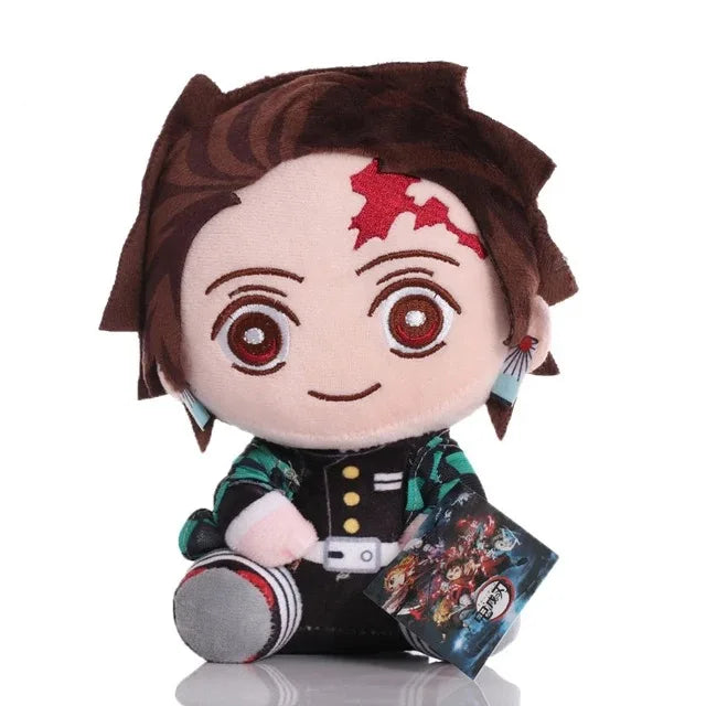 Demon Slayer Plush Stuffed Toys Tsugikuni Yoriichi Tsugikuni Michikatsu Akaza Anime Cartoon Figure Doll Children's Birthday Gift