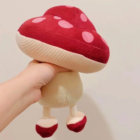 25cm Anime Delicious In Dungeon Peripherals Walking Mushroom Plush Figure Detachable Legs Doll Kwaii Toys  Birthday Gifts