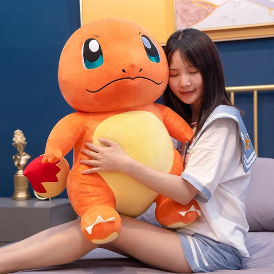 60cm Big Anime Charmander Plush Doll - Pokemon Stuffed Toy