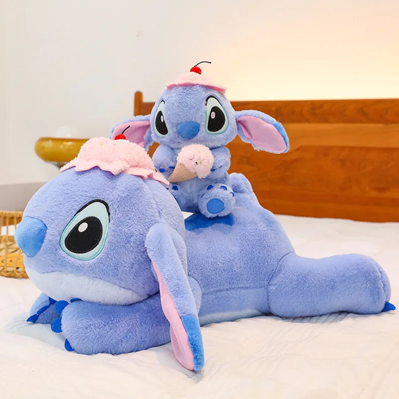 Cartoon Cute Stitch Plush Toys Disney Star Baby Anime Hat Blue Stitch Children's Gifts Toy Dolls Girls Plush Disney Toys