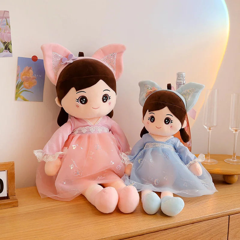 40-110CM Lovely Princess Girls Doll Plush Toys Soft Flower Skirt Spring Cute Children Toy Christmas Birthday Gift Toys for Girls