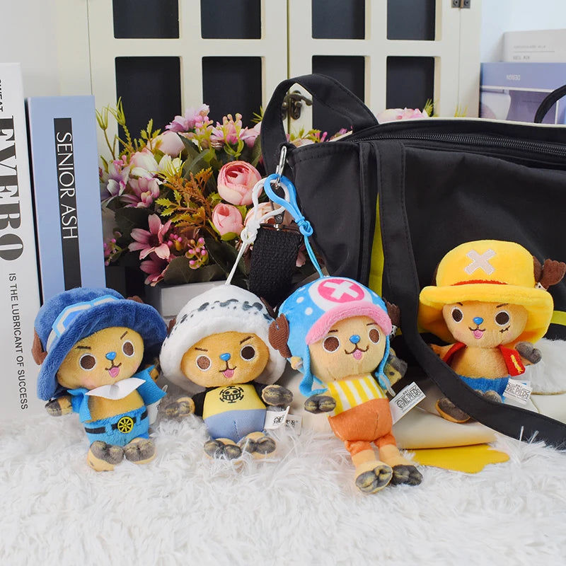 Original One Piece Plush ToysTony Tony Chopper Monkey D Luffy Vinsmoke Sanji Anime Stuffed Sabo Anime Peluche Doll Pendants Gift