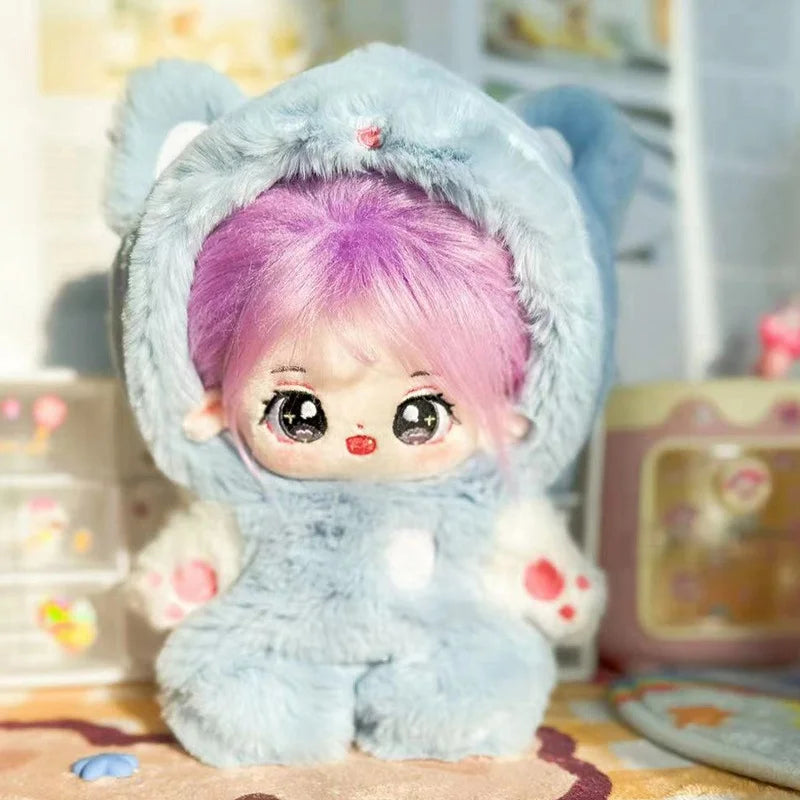 20cm New Plush Cotton Doll Idol Stuffed Super Star Figure Dolls Twelve Constellations Doll With Clothes Can Change Clothes Gift