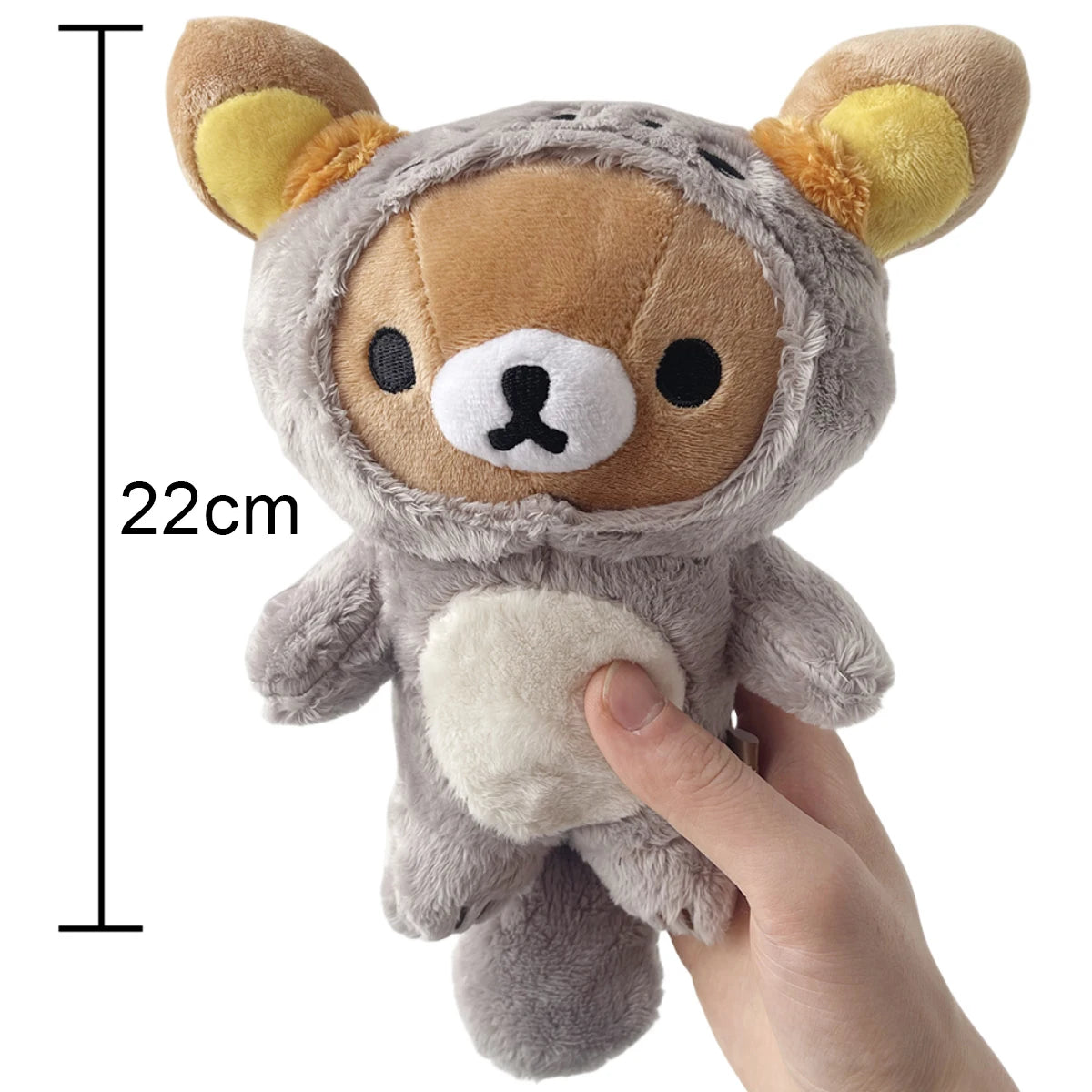 Kawaii Strawberry Rilakkuma Plush Toys Couple Teddy Bear Rilakkuma Stuffed Doll Room Decor Plushies Anime Peripheral Toy Gift