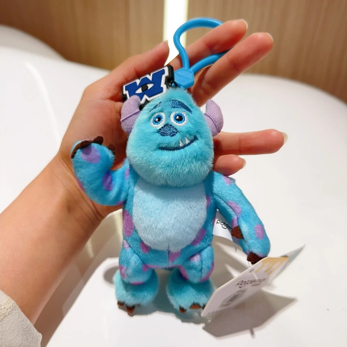 Original Disney Toy Story Stitch Kawaii Winnie Lotso Plush Doll Cartoon Stuffed Anime Keychain Pendant Strap Toys Gift For Kids