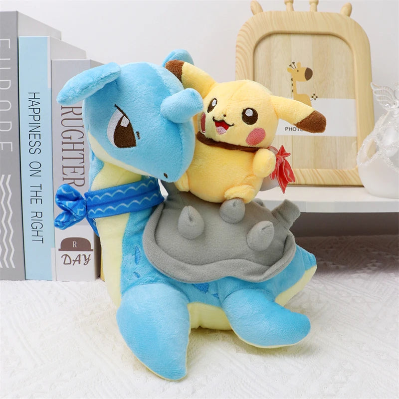 Pokemon Pikachu Cosplay Plush Toys Charizard Snorlax Garchomp Tyranitar Hydreigon Anime Eevee Lapras Morpeko Peluche Doll Gifts