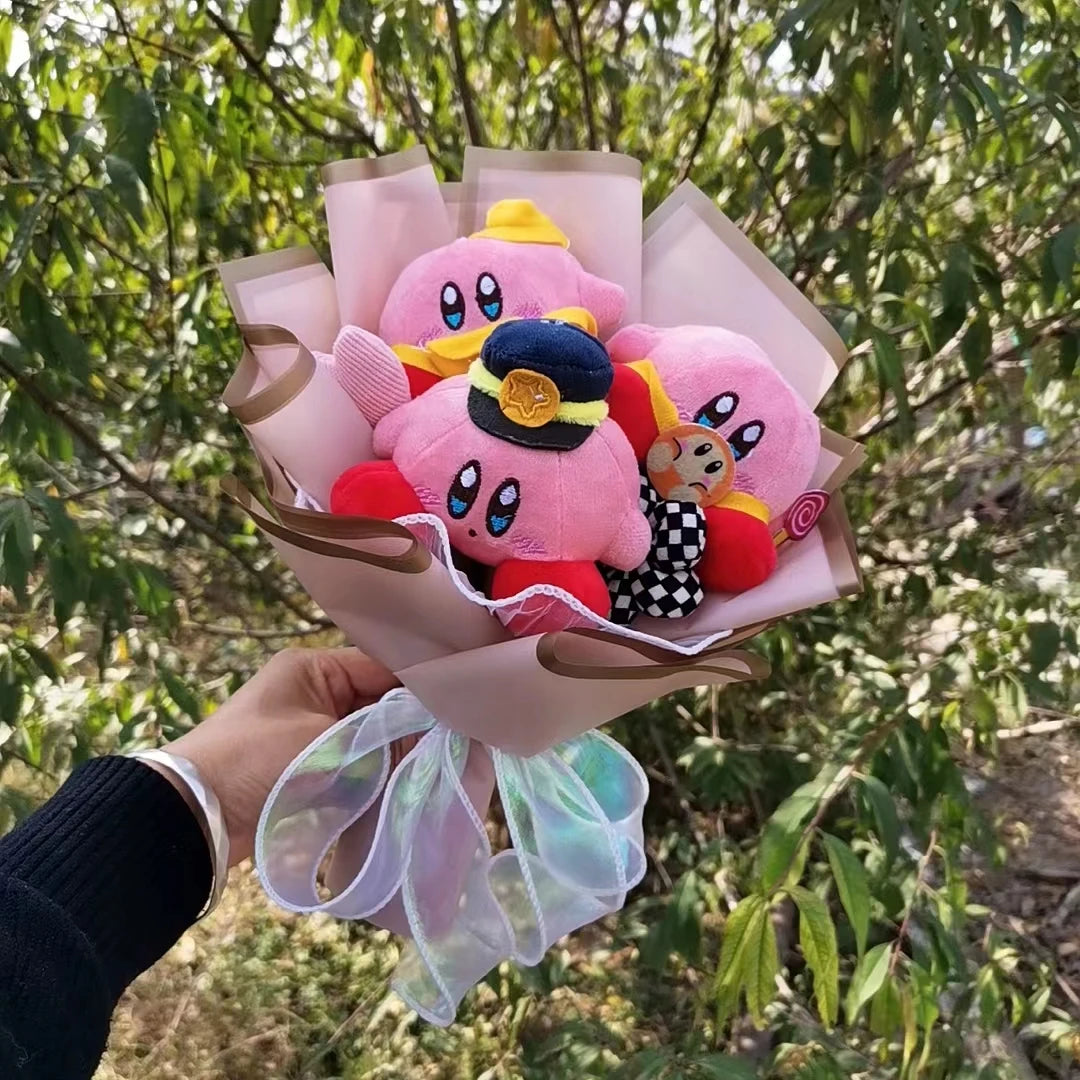 Anime Star Kirby Plush Doll Toy Kawaii Cute Cartoon Bouquet Creative Valentine's Day Christmas Halloween Graduation Gifts