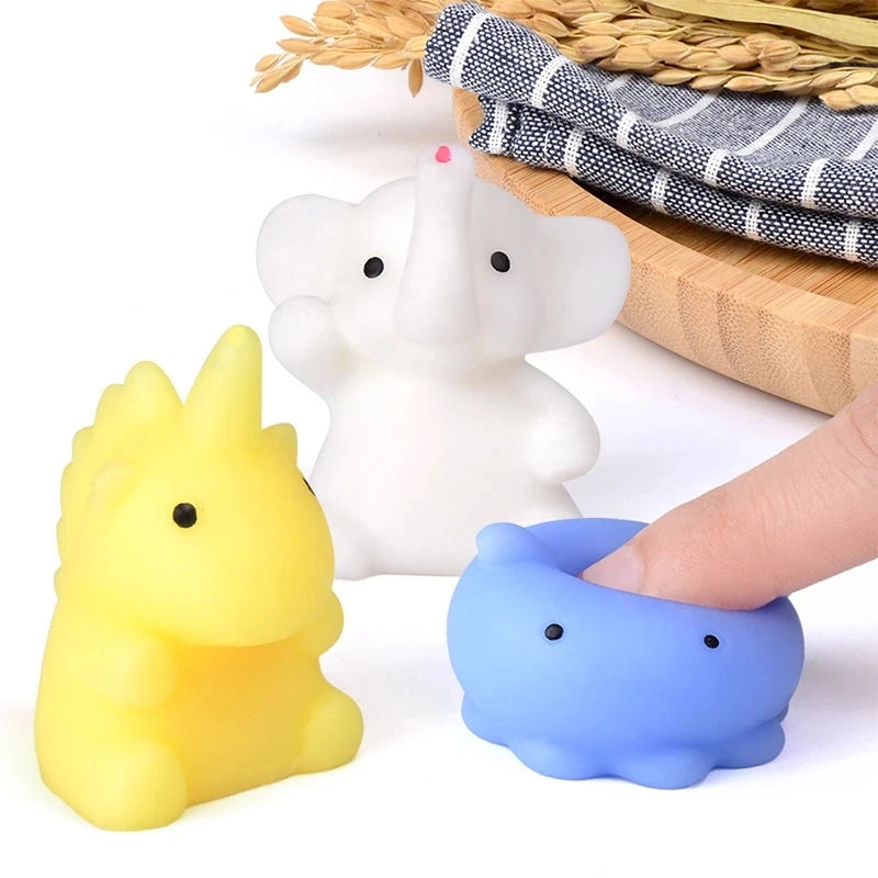 1-8PCS Mochi Squishies Kawaii Anima Squishy Toys