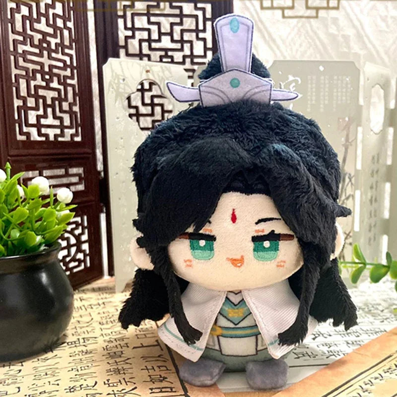 Heaven Officials Blessing Anime Figure Hua Cheng Xie Lian Plush Doll Kawaii Sitting Posture Q Vesion Pendant Stuffed Toy Gift