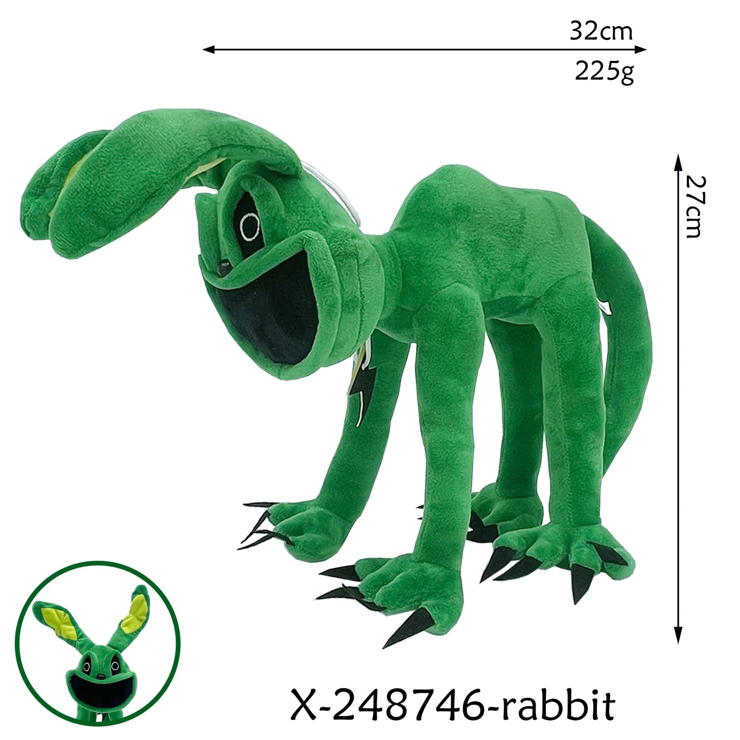 New Garden Of Banban Plush Game Doll Green Jumbo Josh Monster Soft Stuffed Animal Halloween Christmas Gift For Kids Toys