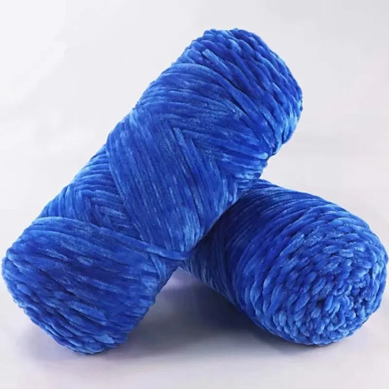 DIY 100% Polyester  Velvet Yarn Amigurumi Accessories Dolphin Baby Plush Yarn Soft Chenille Yarn for Knitting  1 Skein 100g 130M