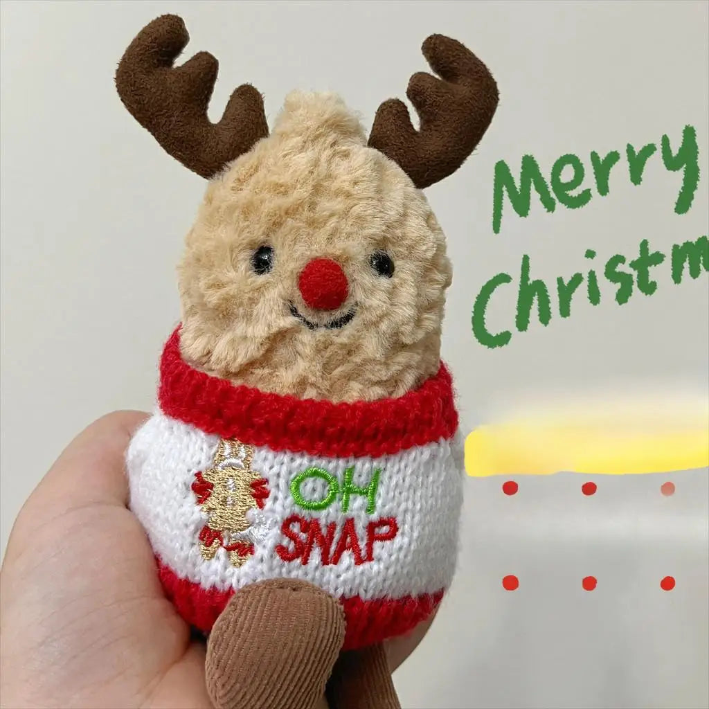 HF For Jellycat Reindeer Peanut Sweater Christmas Style Accessories Clothes Camera Accessories Cute Wear Elk Peanuts