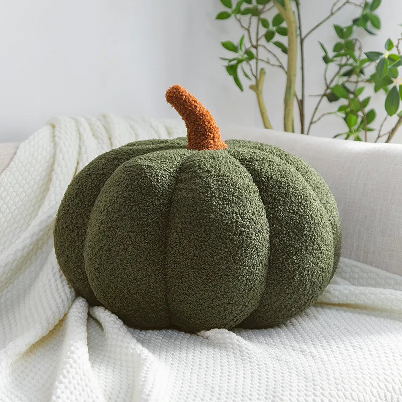 20/35CM Luxury Woody Decor Pumpkin Shaped Pillow Nordic Style Room Decor Pillow Plush Sofa Living Room Bedside Bed Cushion