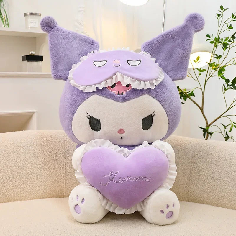 25CM Sanrio Plushies Dolls Cartoon Kuromi Stuffed Plush Doll My Melody Plush Toys Pillow Room Decoration Children Birthday Gifts