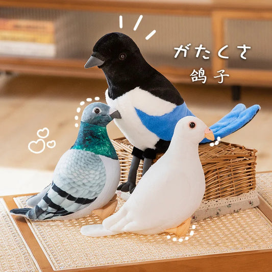 Simulation Pigeon Plush Toy Cartoon Birds Peace Dove Doll Doll Children Doll Gift Wholesale