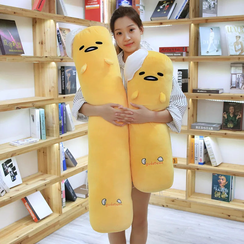 Gudetama Plush Toy Japanese Style Stuffed Anime Throw Pillow Big Size Hug Sleeping Plushies Back Cushion Birthday Gifts Washable