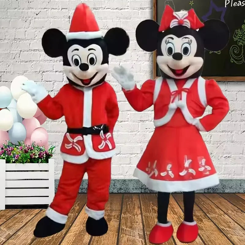 Hot Disney Mickey Minnie Mouse Cartoon Character Costume Stitch Mascot Costume Christmas Party Props Advertising Fancy Dress